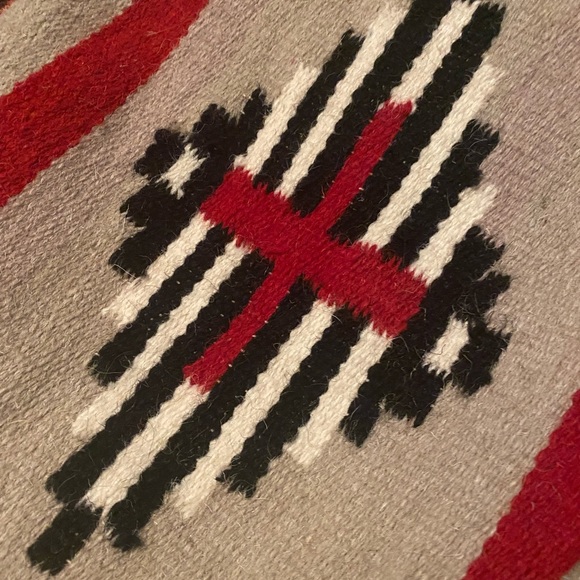 Forever 21 ~ Pendleton style “Carpet” Bag Purse w/black belt leather like strap! - Picture 9 of 15